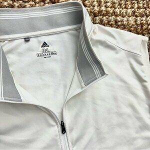 Adidas Golf Quarter Zip Vest Jacket Ultimate365 Classic (2XL) White XXL
